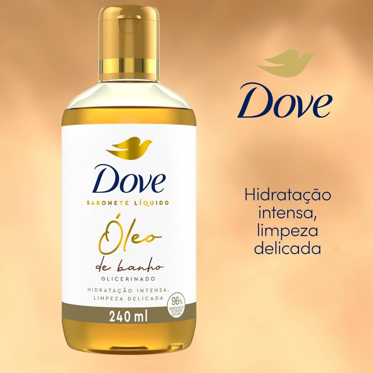 Dove Óleo de Banho Hidratação Intensa e Limpeza Delicada