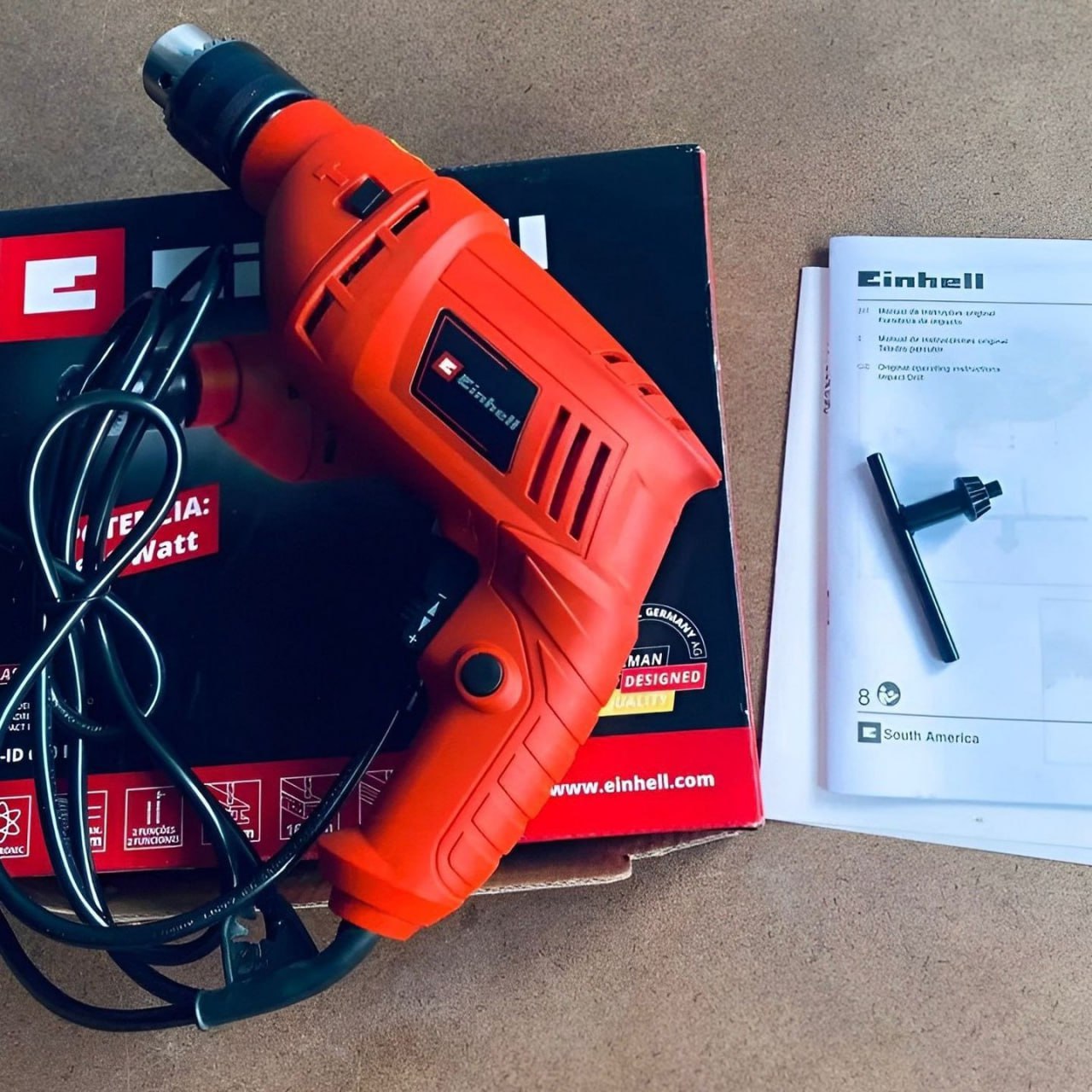 Furadeira De Impacto Einhell Th-id 600 E Vermelho 127v 60 Hz