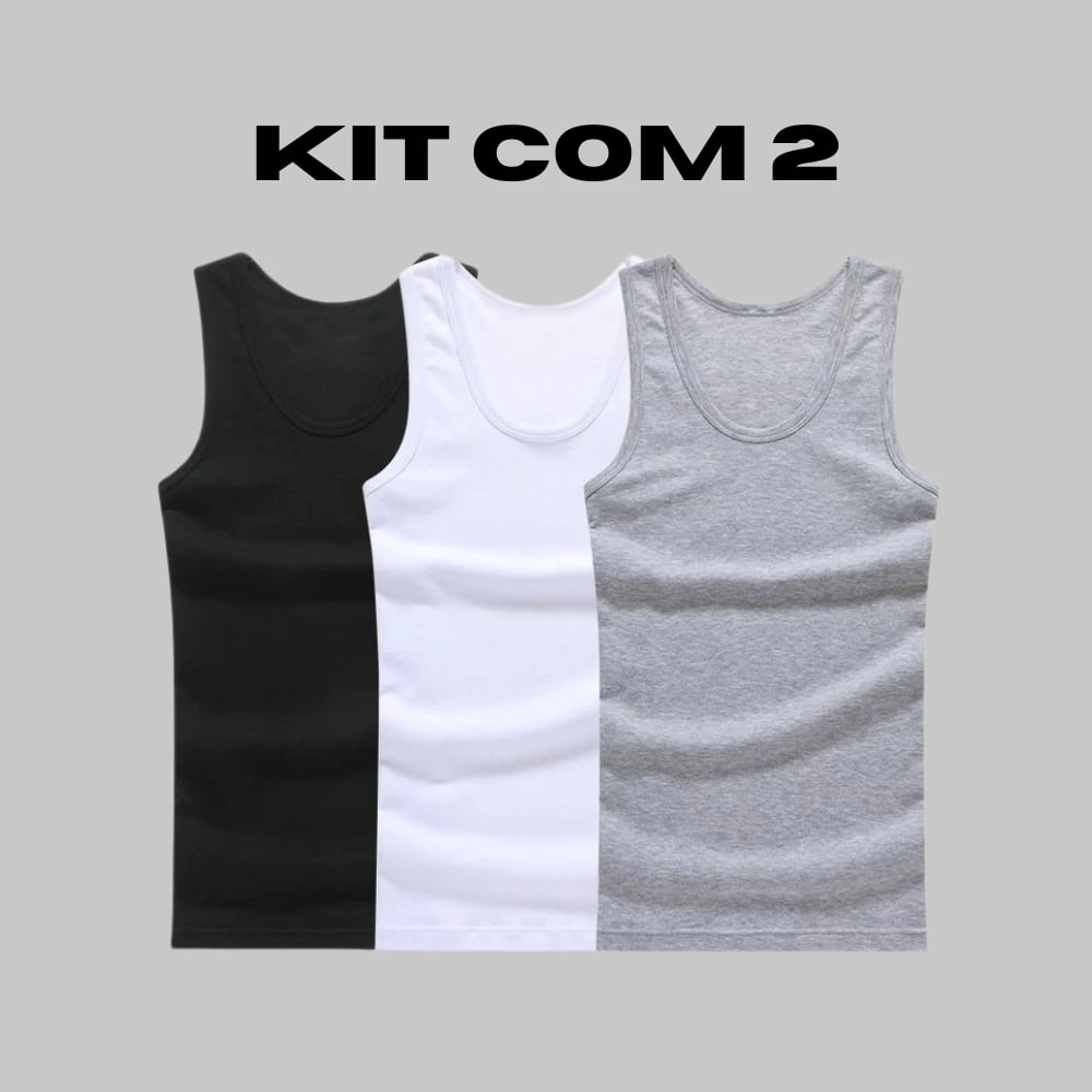 Kit 2 Regata Masculina Camiseta Modelo Americano Canelada