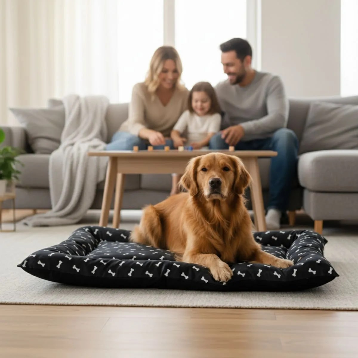 Cama Pet Impermeável Colchonete Premium 76x116 Colchao Gg Preto