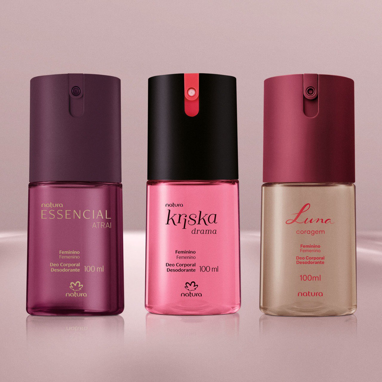 Trio de Desodorantes Corporais Femininos