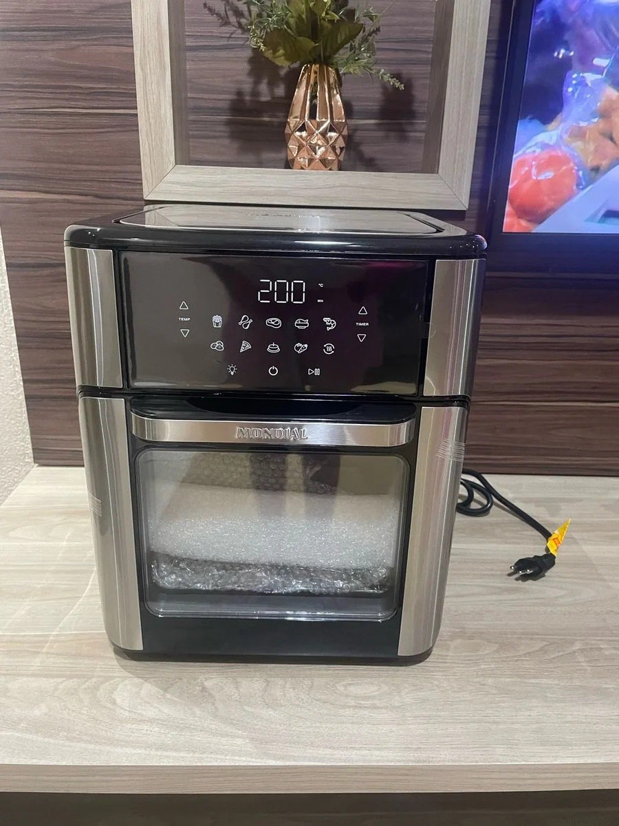 Fritadeira Elétrica Afon-12l-bg Forno Oven 12 Litros Preto Mondial 127v