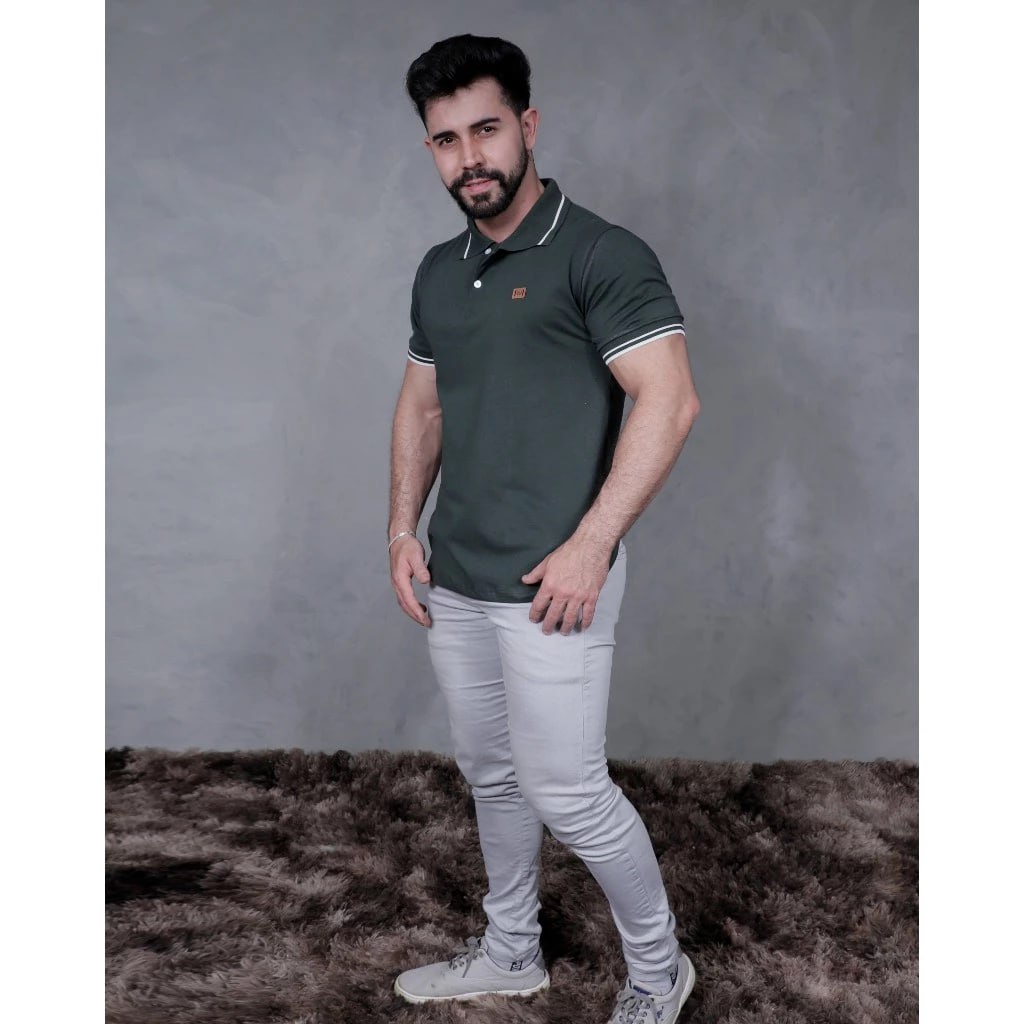 Camisa Polo Básica preto