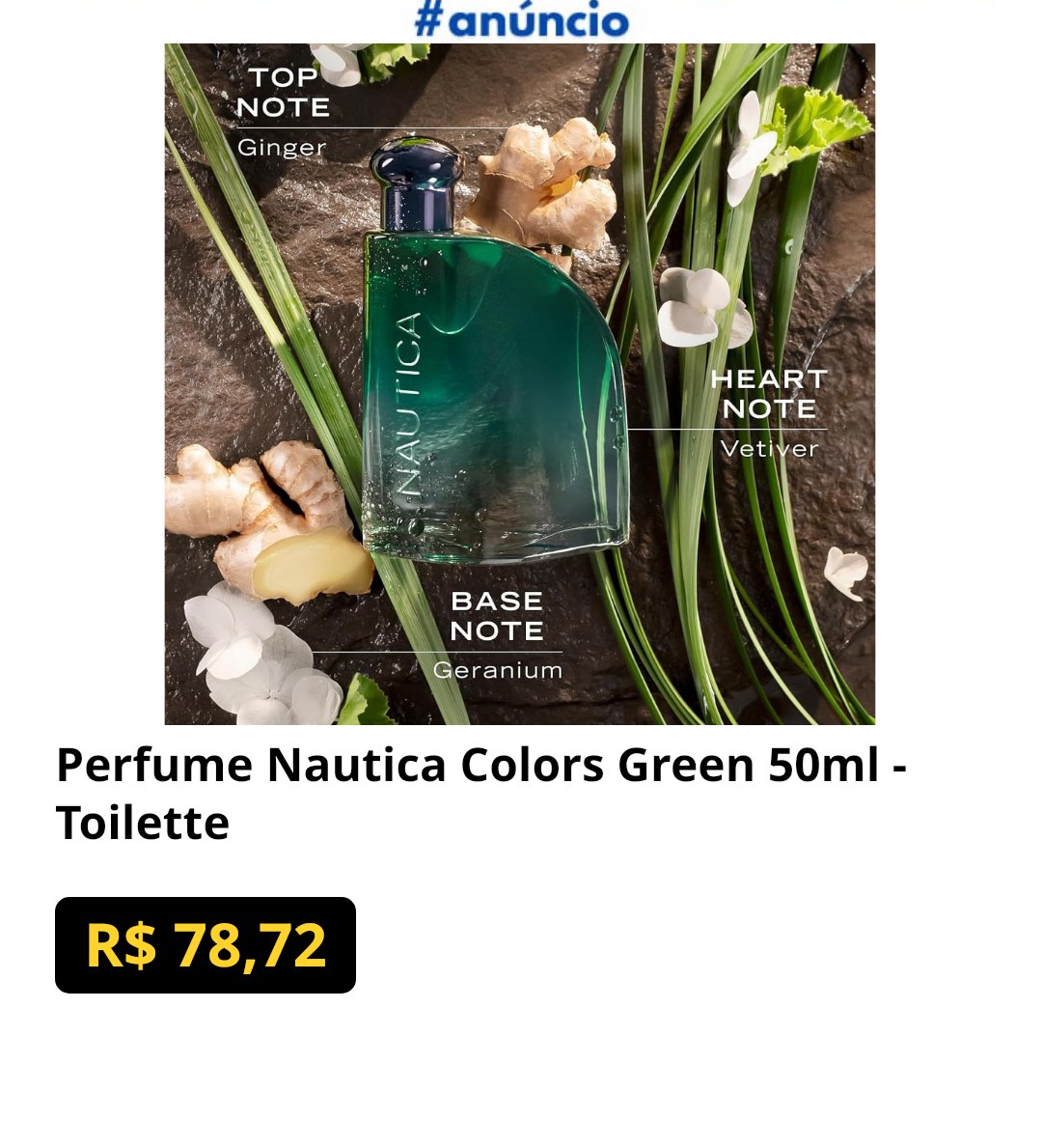 Perfume Nautica Colors Green 50ml - Toilette