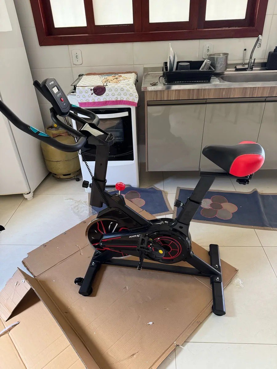 Bicicleta Ergométrica Spinning Ahead Sports Spin Pro 6/8 Kg Preto/vermelho