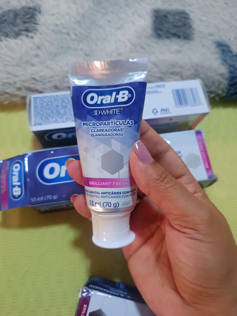 Oral-B Pasta de Dente 3D White Brilliant Fresh, 3 Unidades de 70 g