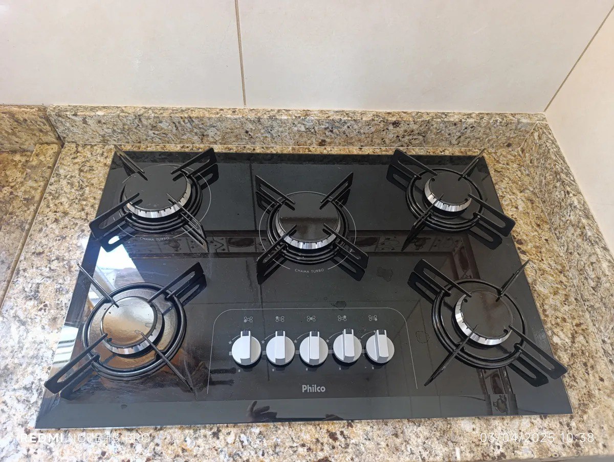 Cooktop Philco Cook Chef 5 Cor Preto 127/220v