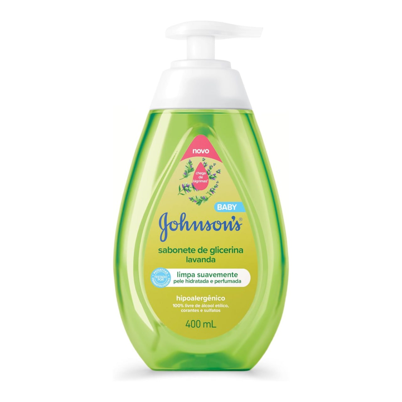 Sabonete Líquido Glicerina Lavanda JOHNSON’S® Baby, 400mL
