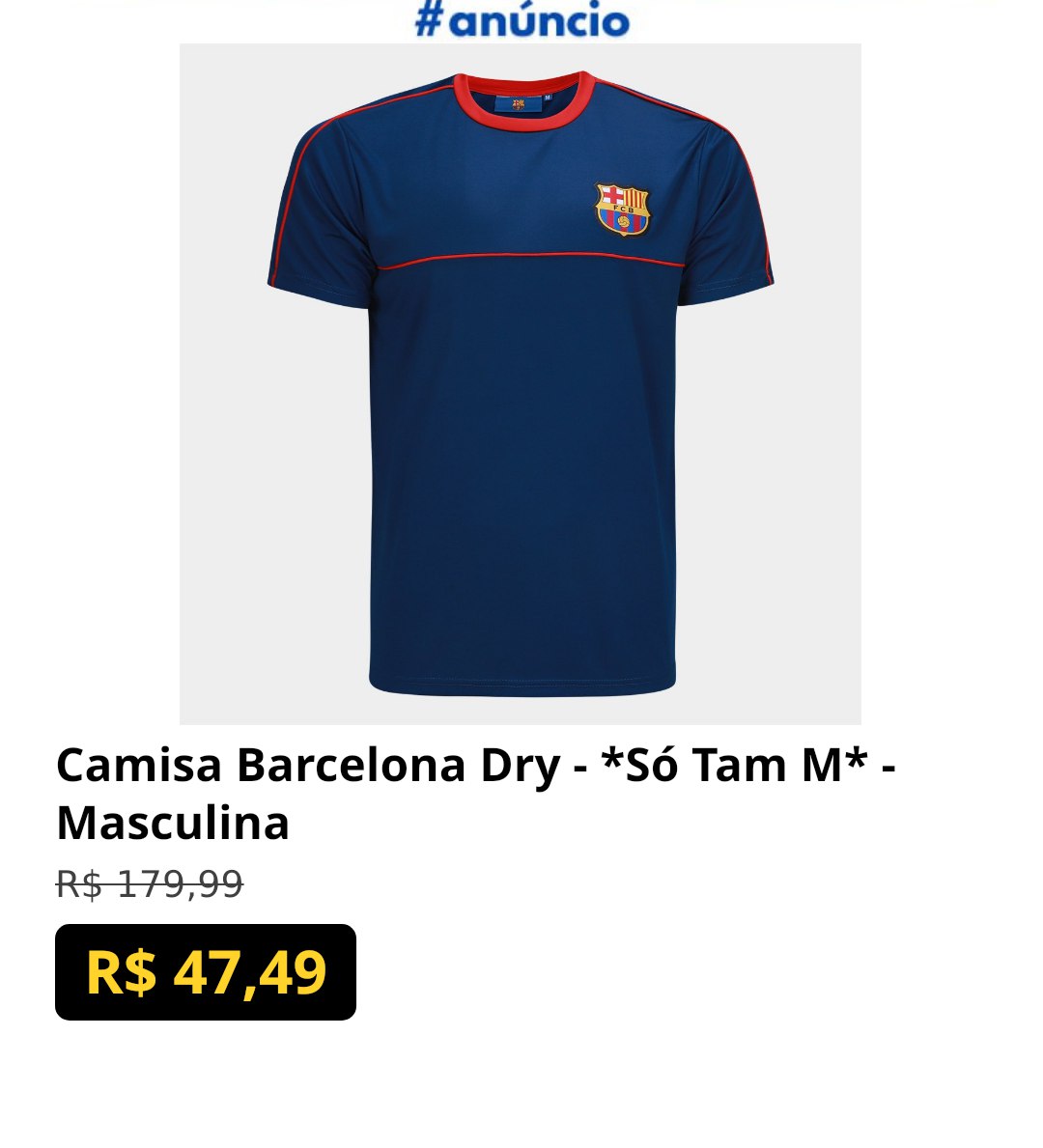Camisa Barcelona Dry - Masculina