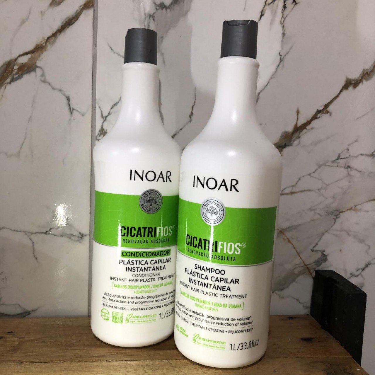 Kit CicatriFios Plástica Capilar – Shampoo e Condicionador 2x1L