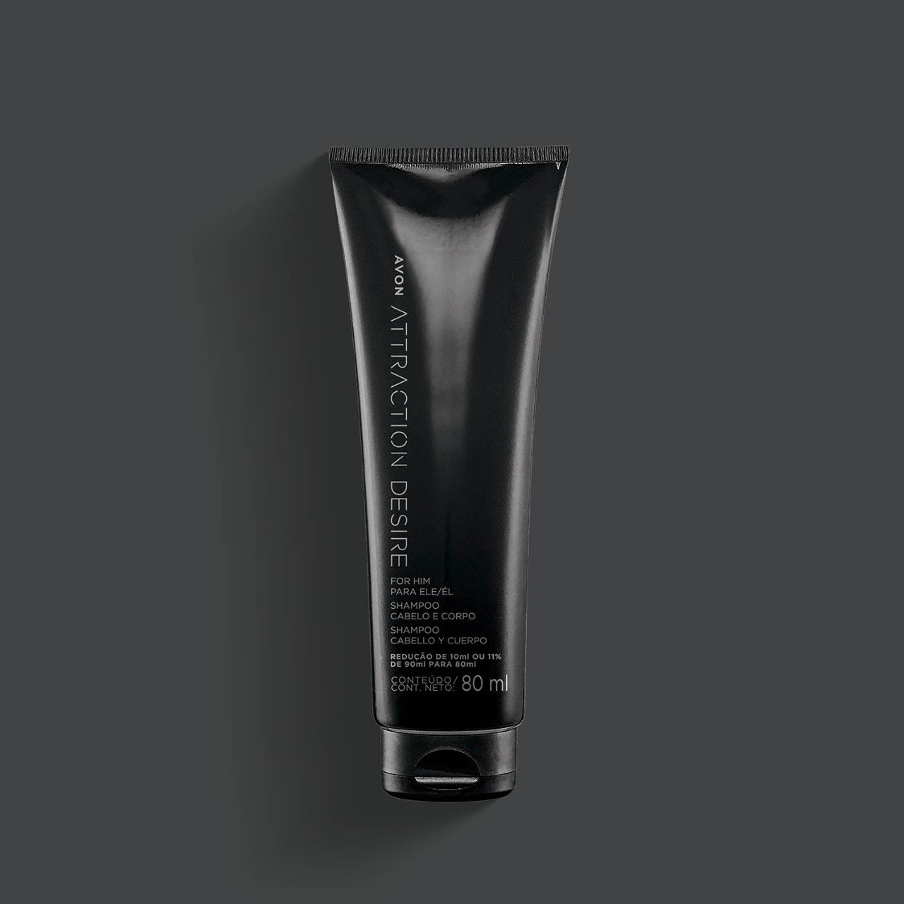 Attraction Desire para Ele Shampoo Cabelo e Corpo 80ml