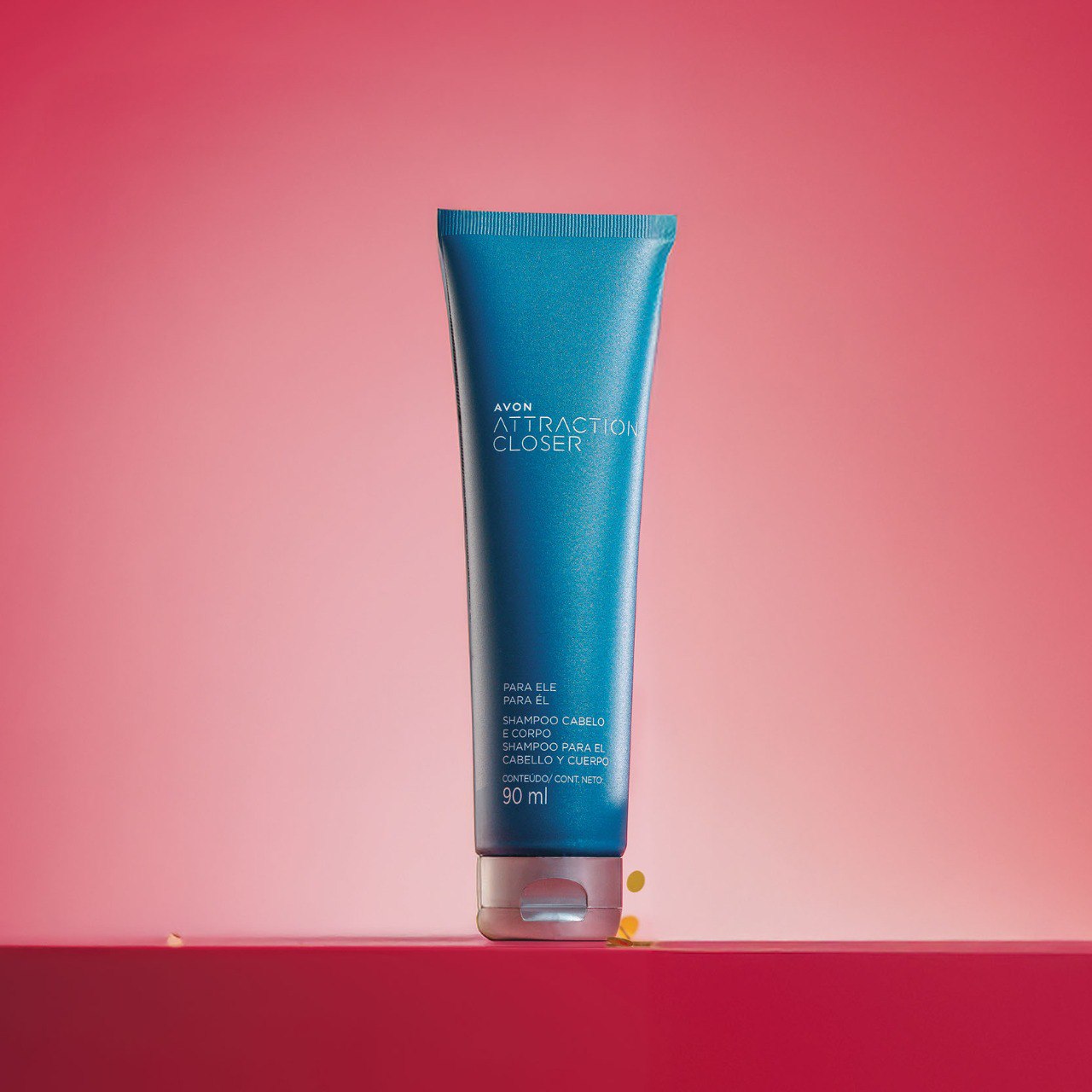 Attraction Closer para Ele Shampoo Cabelo e Corpo 90ml