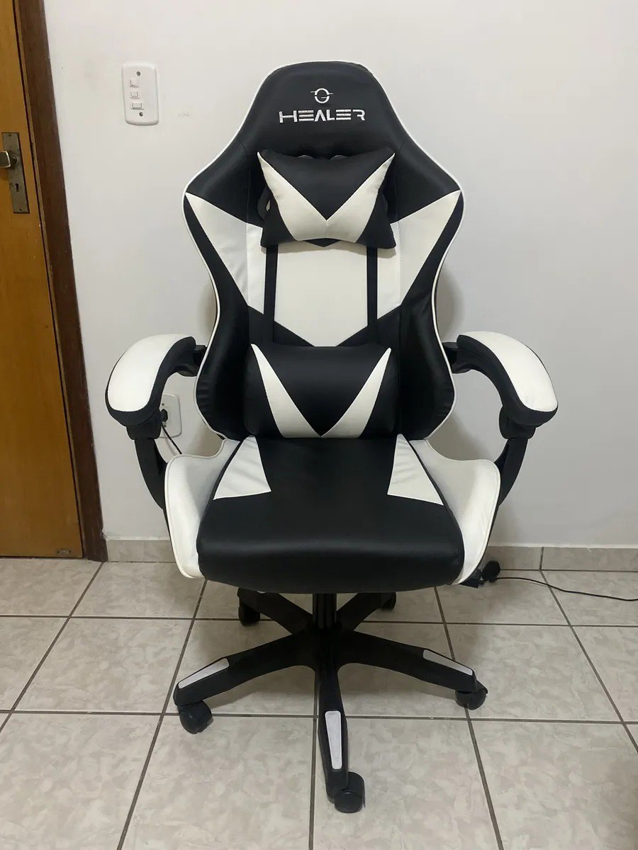 Cadeira Gamer Lancer Preta E Branca