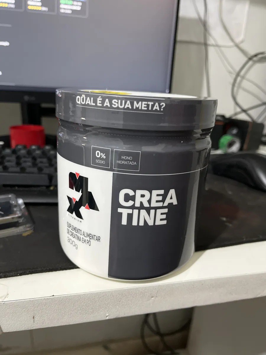 Creatina 300 Gr - Max Titanium Sabor Sem Sabor