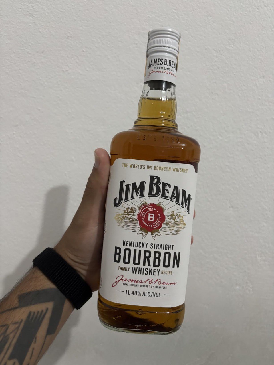 Bourbon Whiskey Jim Beam White 1L