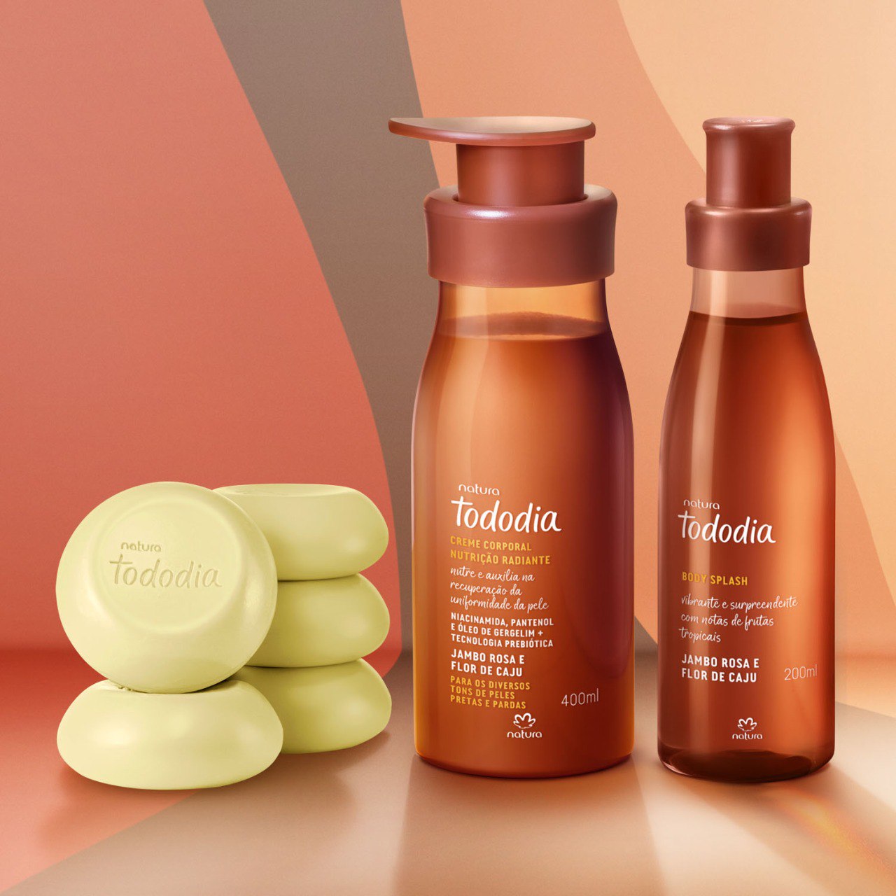 Kit Tododia Jambo Rosa e Flor de Caju Hidratação e Perfumação