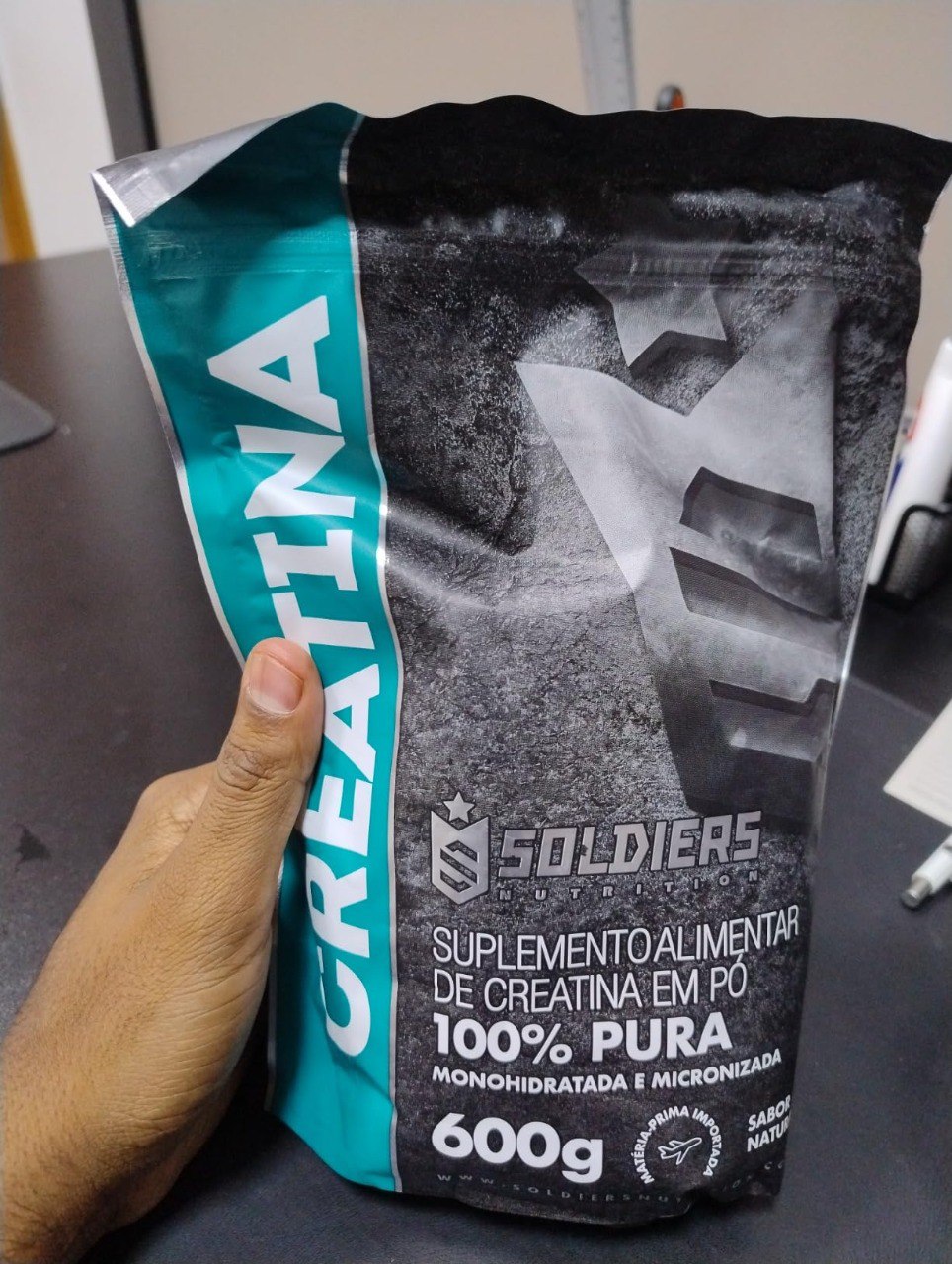 Creatina Monohidratada 600g - 100% Pura Importada - Soldiers Nutrition