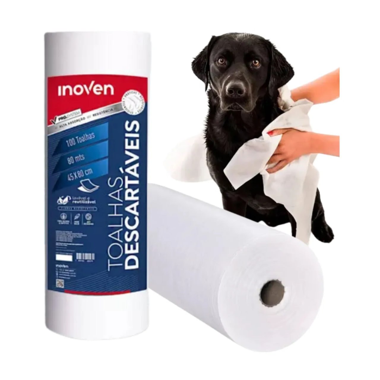 Toalha Descartável Pet Banho Tosa 45x80cm Inoven