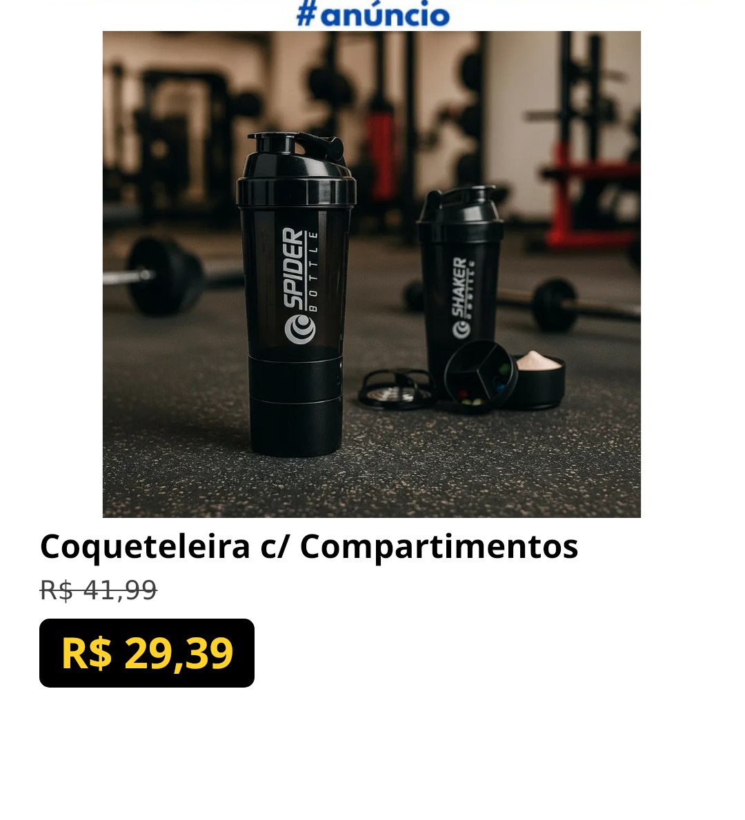 Coqueteleira c/ Compartimentos