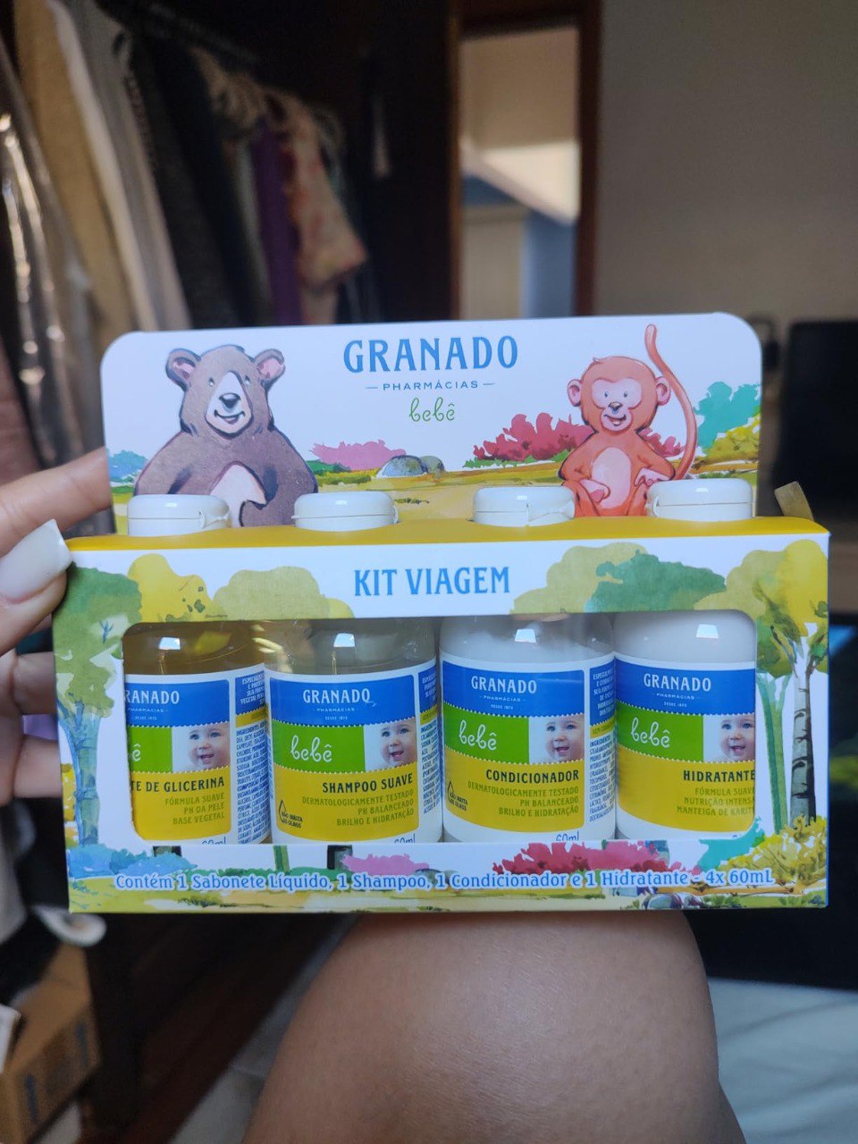 Granado Kit Viagem Do Bebê, 60ml, 4 Unidades