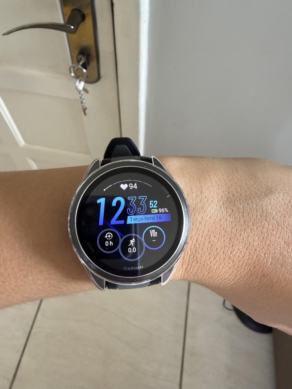 Garmin Relógio Forerunner 165 Preto com Cinza 43mm