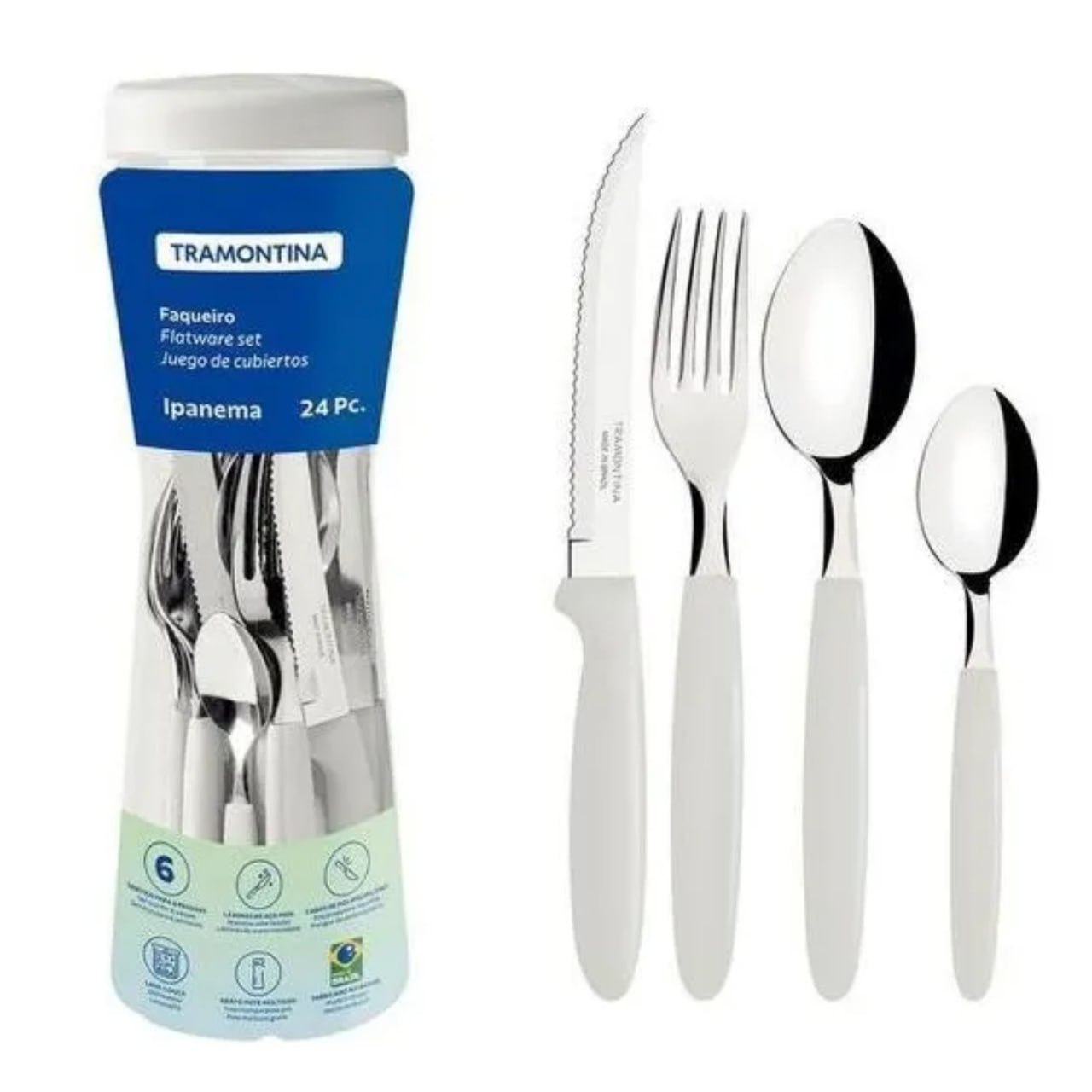 Faqueiro Tramontina Ipanema Inox 24 Pçs