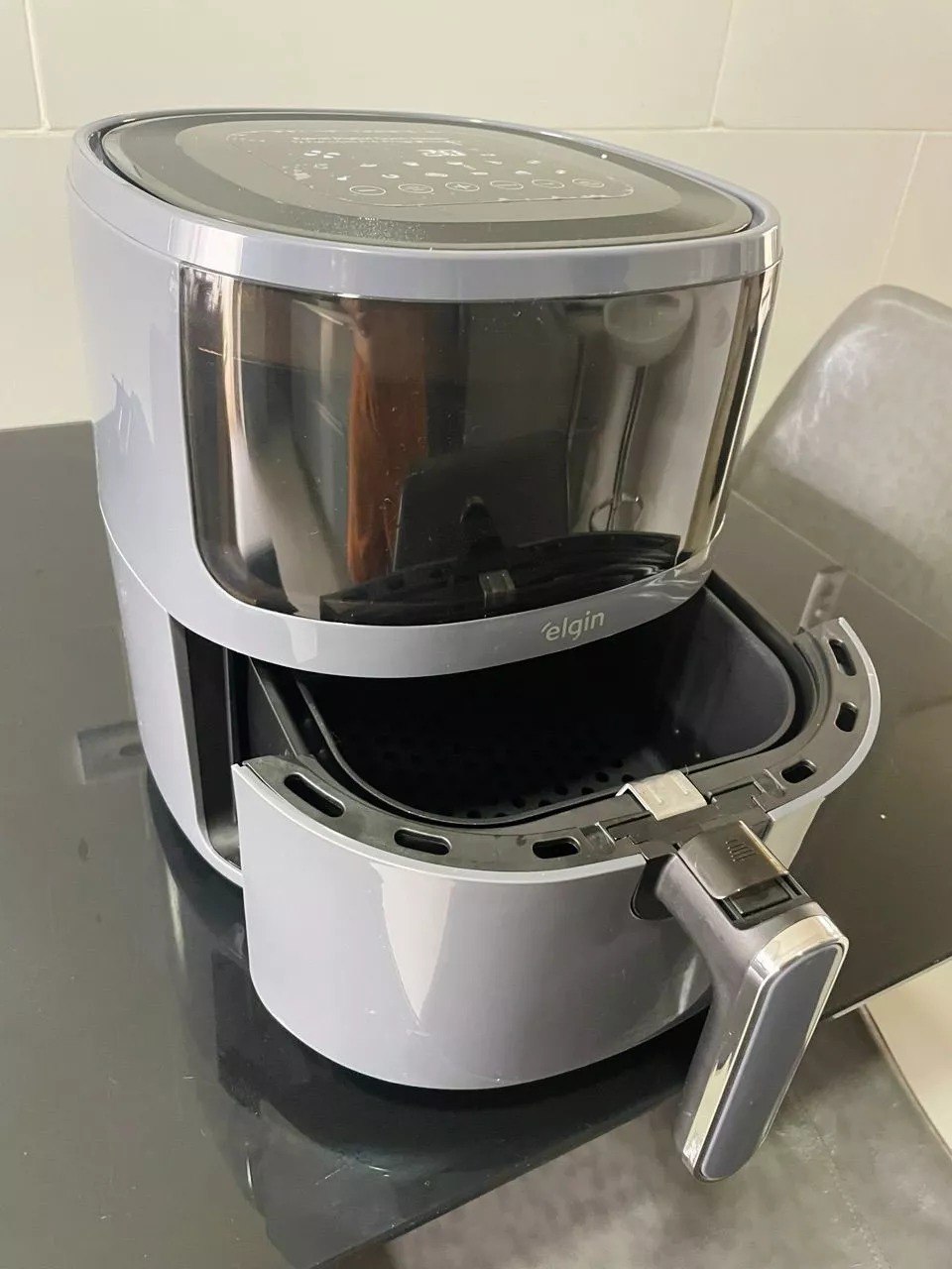 Fritadeira Elétrica Visio Fry Elgin 5L 1700w Air Fryer Digital Cinza
