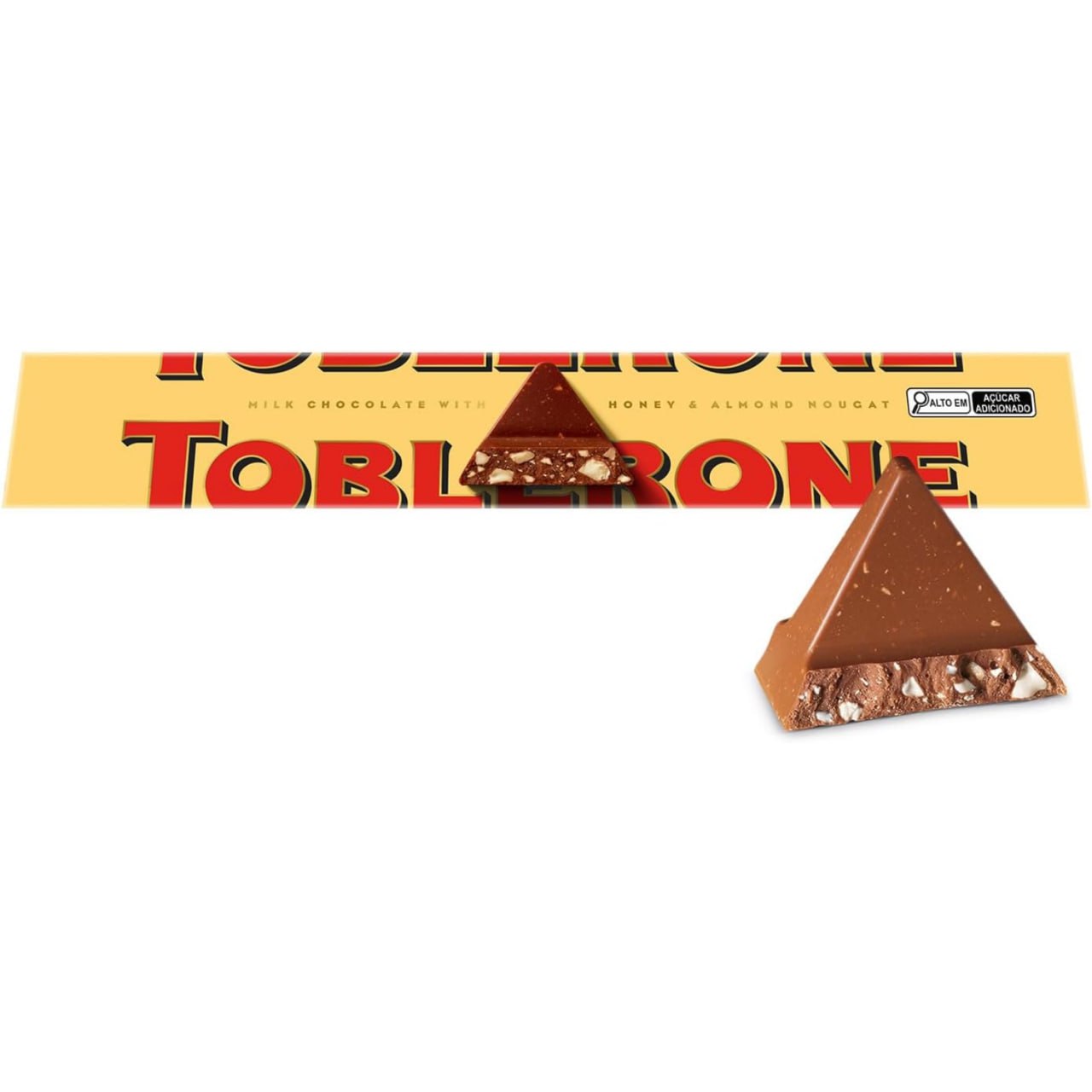 TOBLERONE Chocolate Ao Leite Nougat De Mel E Amêndoas Toblerone Caixa 100G