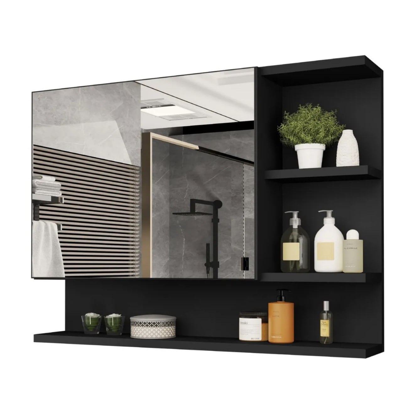 Espelheira Cleopatra Armário Para Banheiro