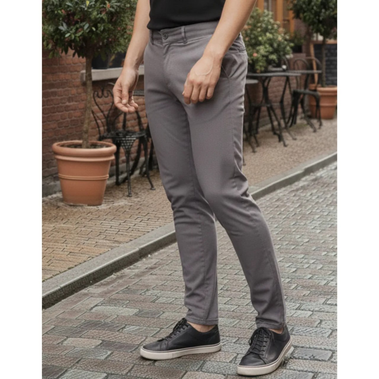 Calça Sarja Skinny Masculina Em Alfaiataria Premium Lycra