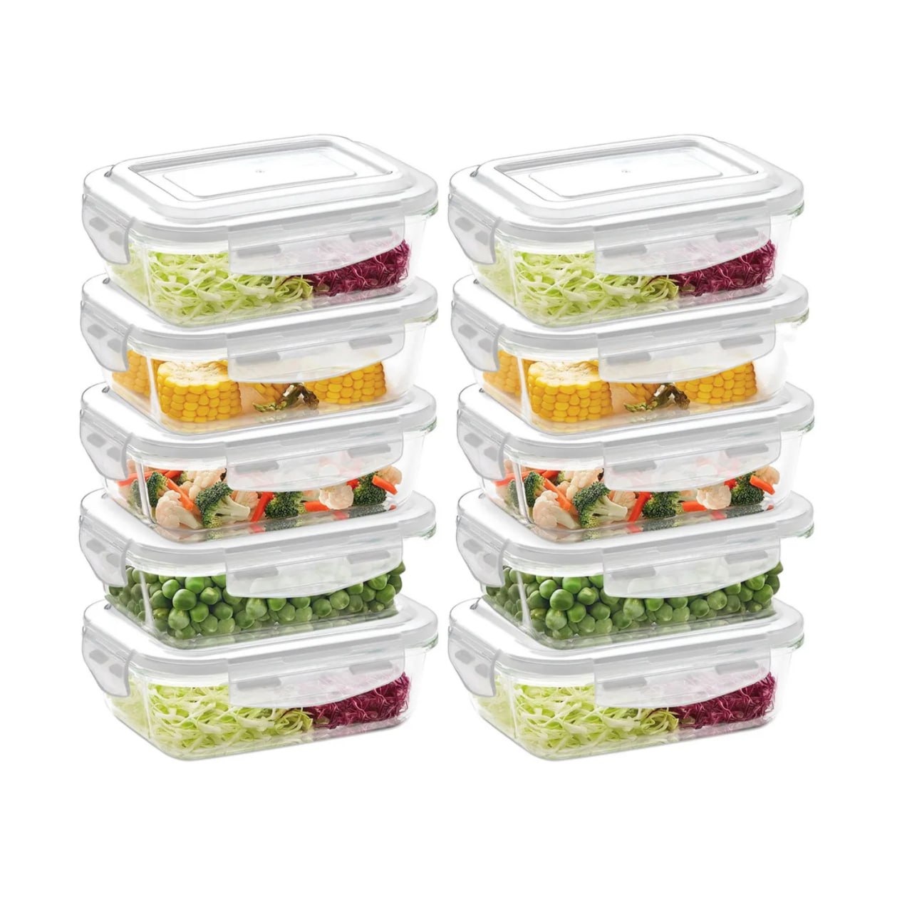 Kit 10 Marmitas Potes Hermetico 640ml