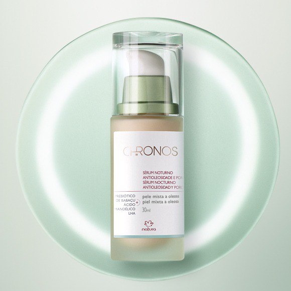 Sérum Noturno Antioleosidade e Poros Chronos 30 ml