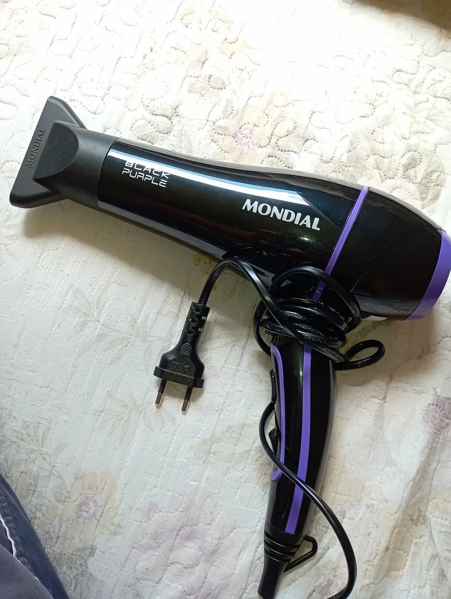 Secador De Cabelos, Mondial, 2000w - Scn-01 Preto/violeta 127v