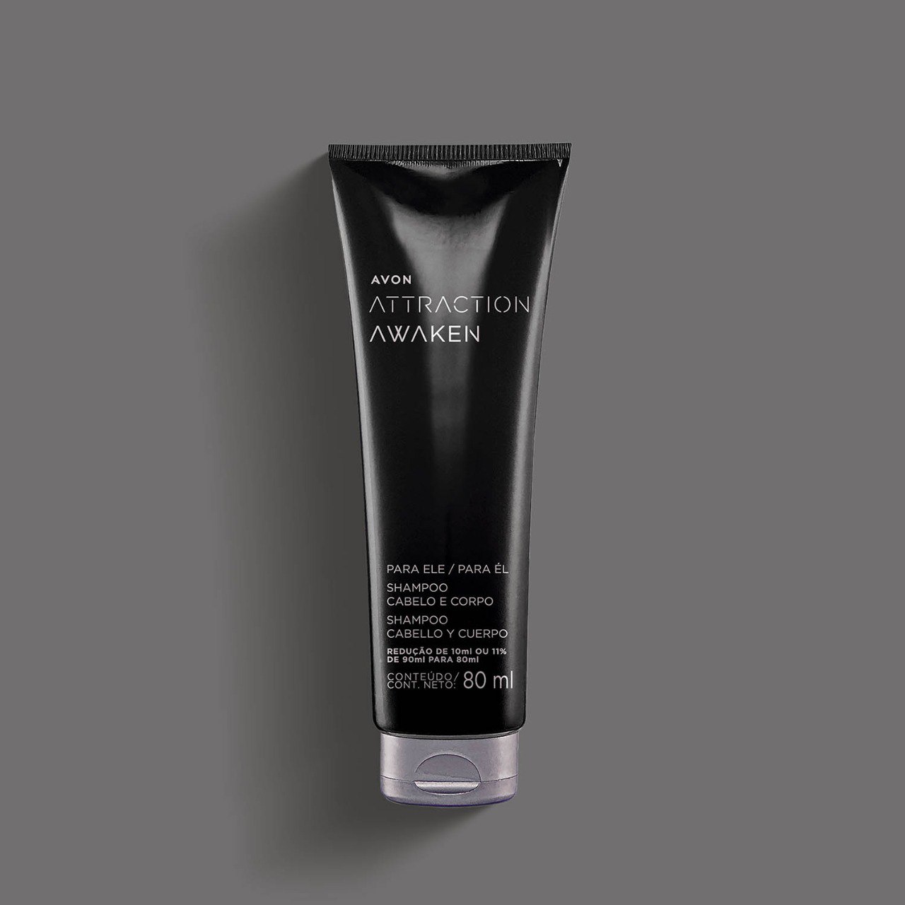 Attraction Awaken para Ele Shampoo Cabelo e Corpo 80ml