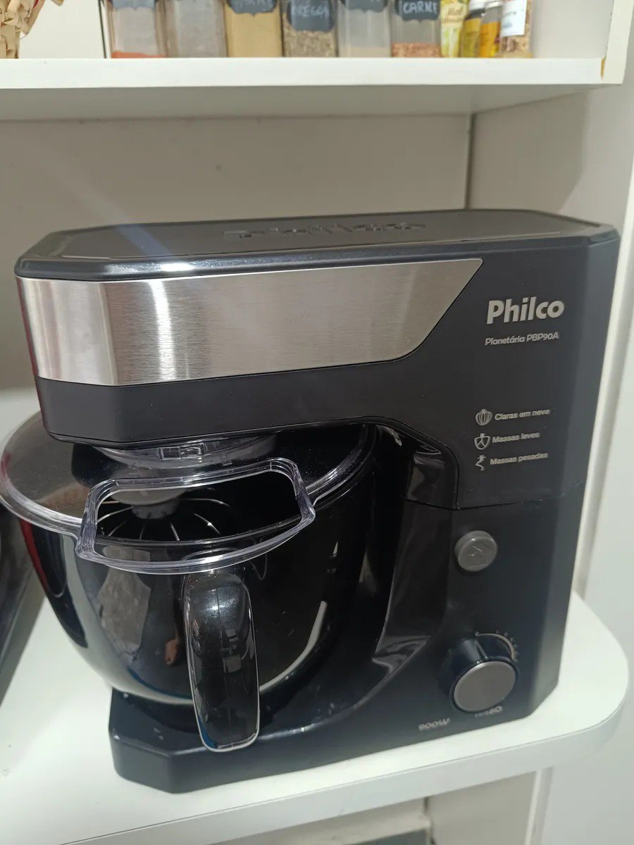 Batedeira Planetária Philco Pbp90a 5l 12 Velocidades 900w Preto 220v