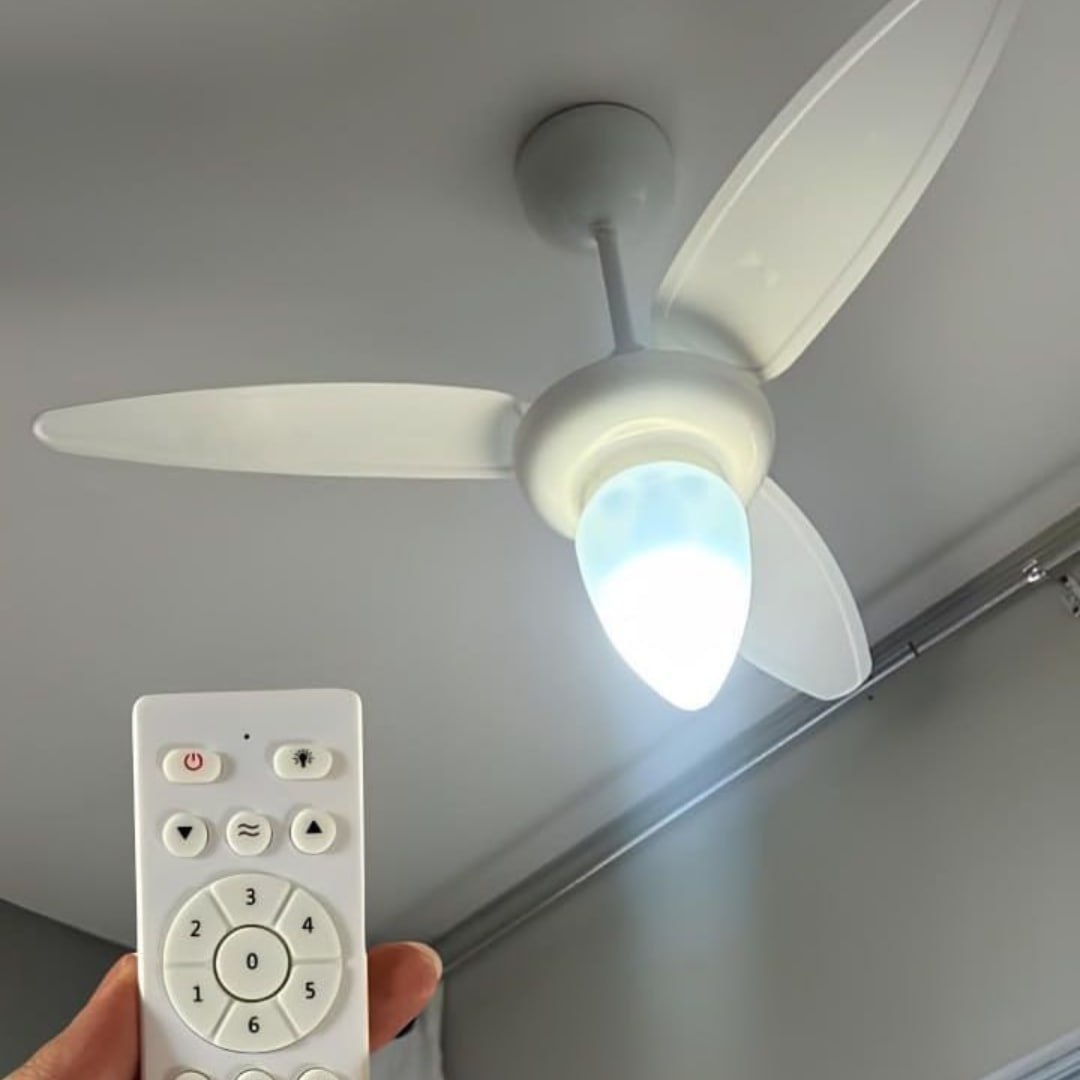 Ventisol Ventilador de teto wind br 3p inj branco c/r inverter bivolt