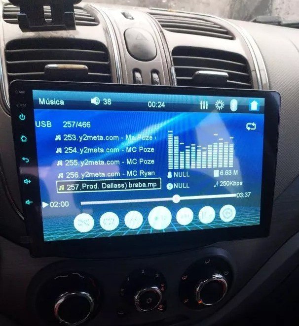 Central Multimidia 9 Pol Espelhamento Android Ios E-Tech Light 2 Din