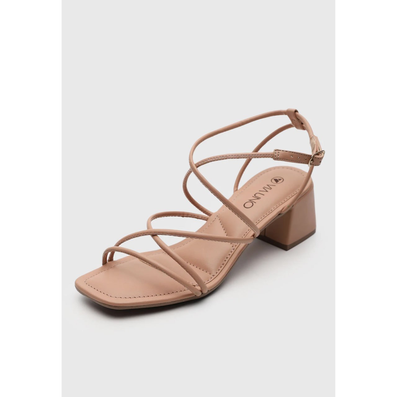 Sandália Via Uno Tiras Nude