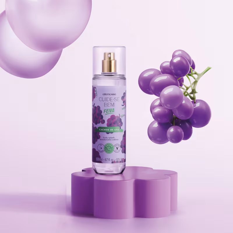 Body Splash Desodorante Colônia Cuide - se Bem Feira Cachos de Uva 200ml