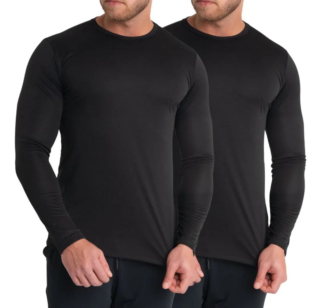 Kit 2 Camisas Paco Térmica Uv 50+ Manga Longa Masculina