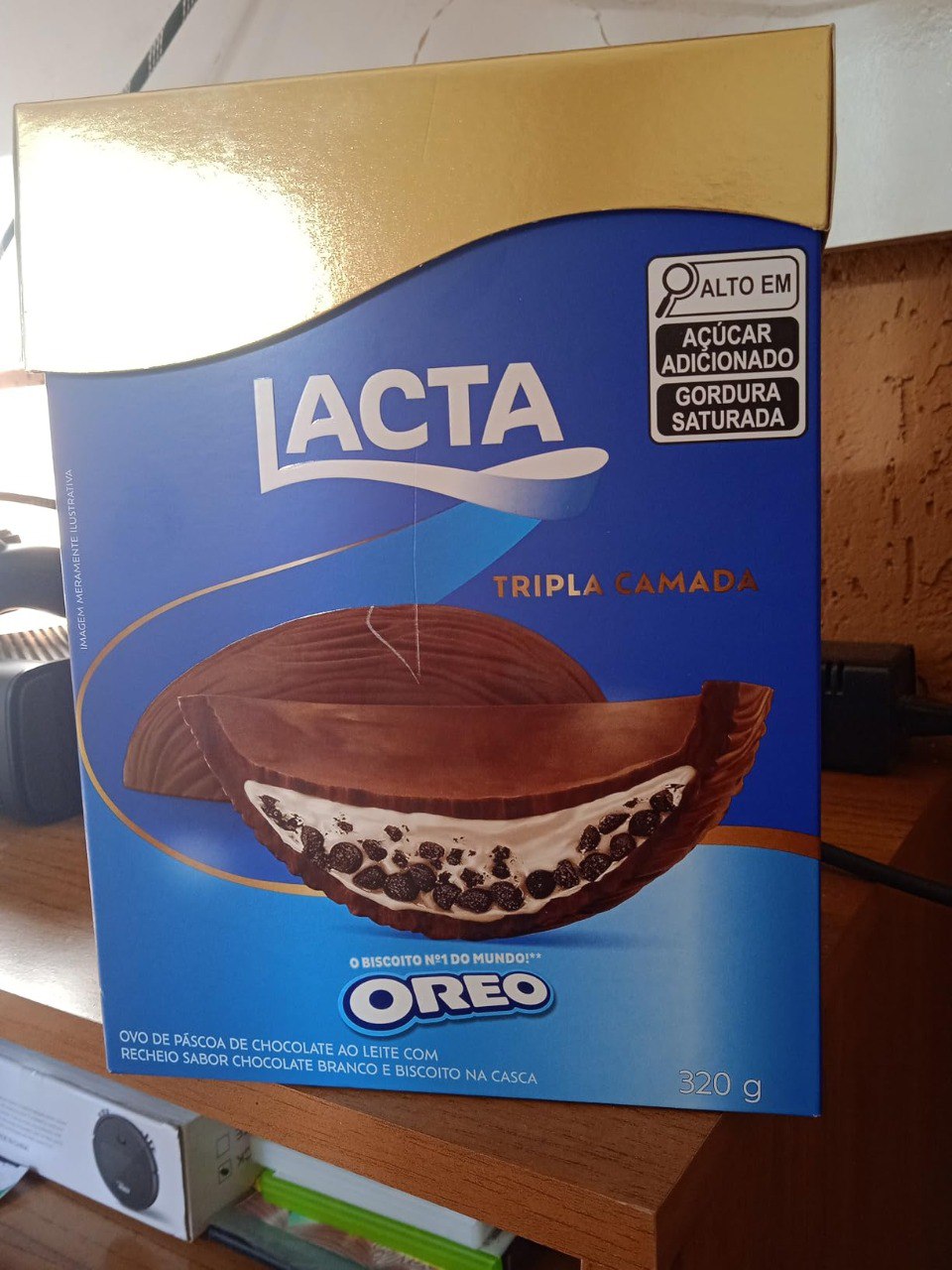 Lacta Oreo - Ovo de Páscoa Tripla Camada 320g