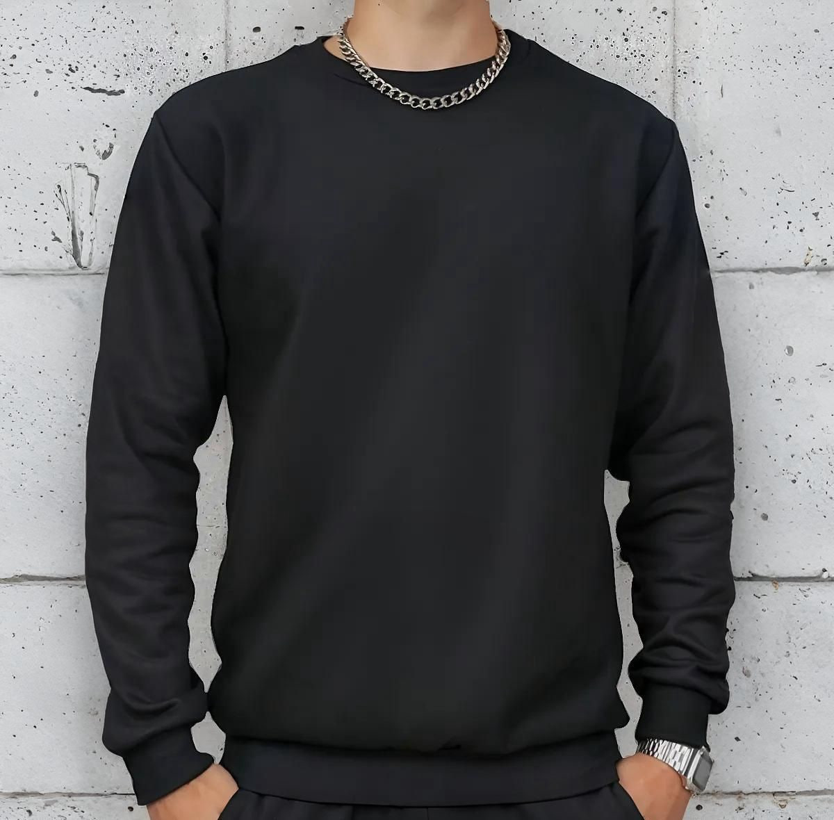 Moletom Blusa Frio Unissex Gola Redonda Careca Liso