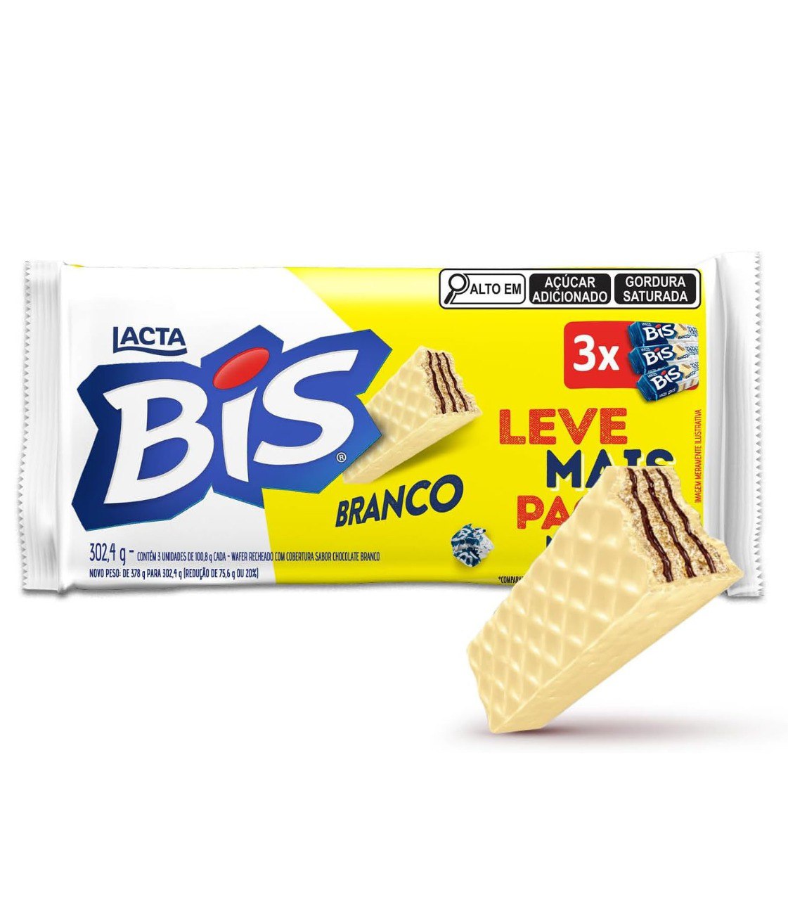 Bis Branco - Kit com 3 unidades de 100,8g