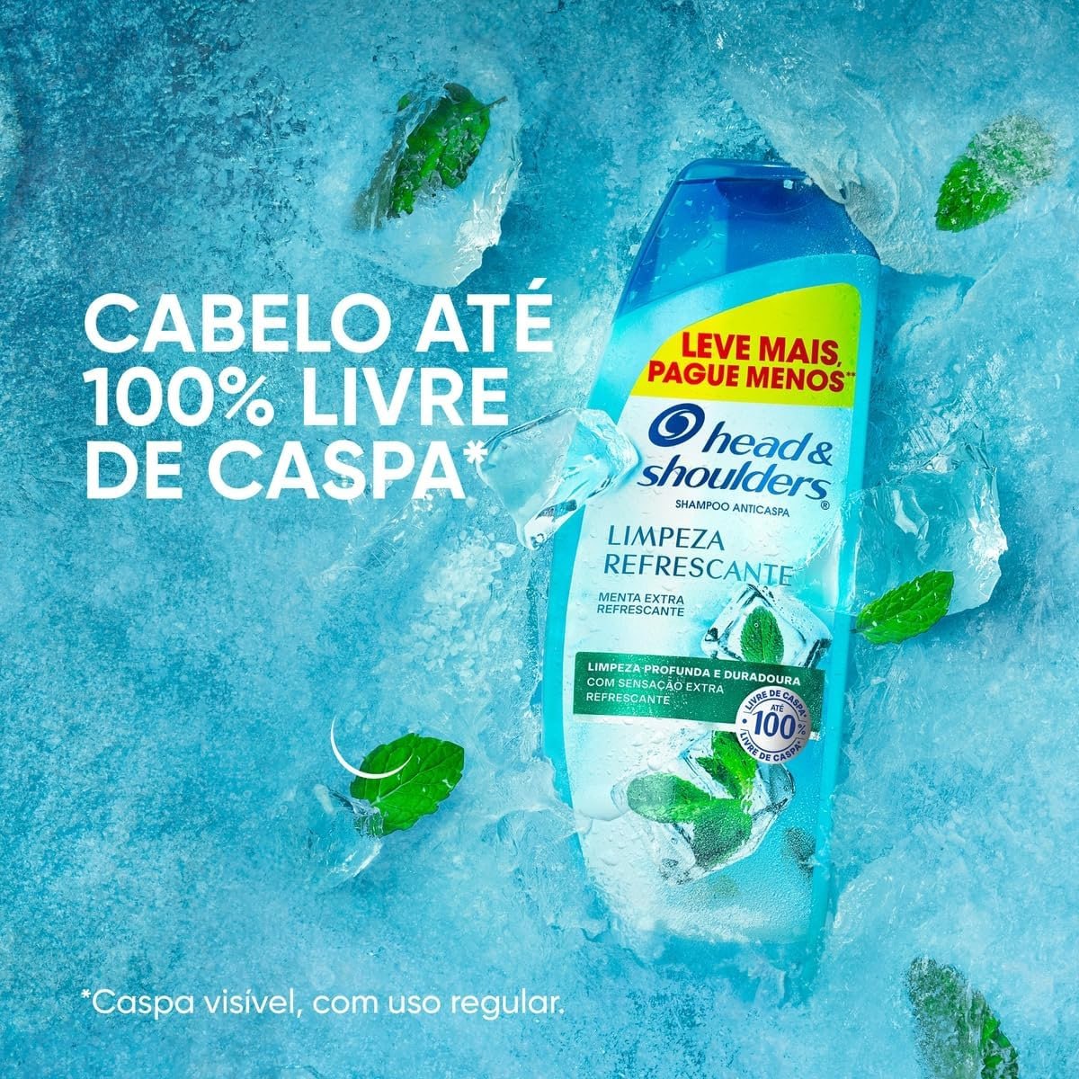 Head & Shoulders Shampoo Anticaspa Limpeza Eficaz Limpeza Profunda e Refrescância 650 ml