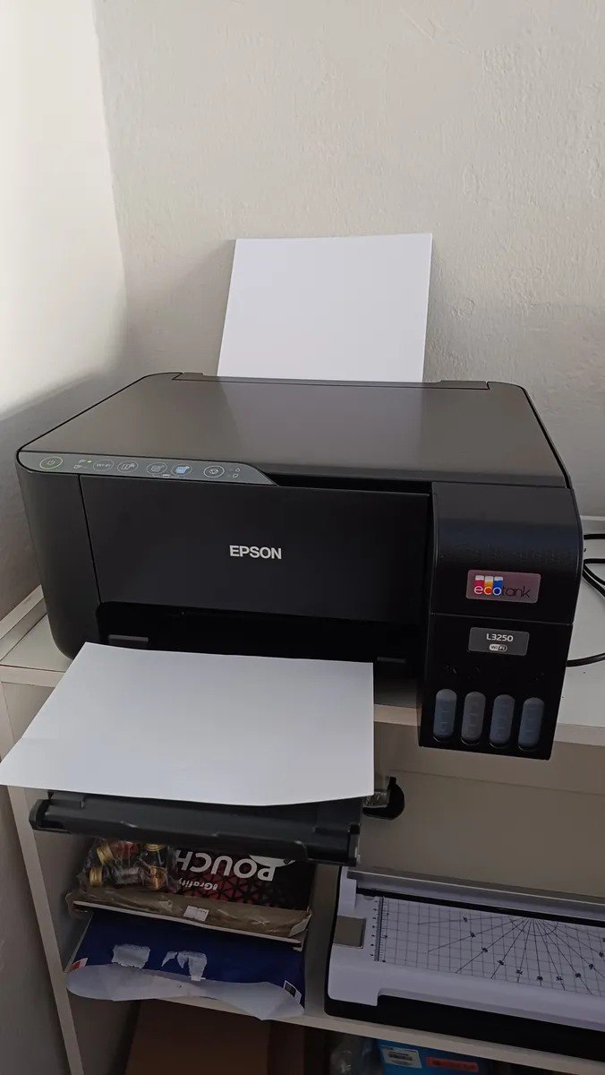 Impressora Multifuncional Cor Epson Ecotank L3250 Preto 127/220v