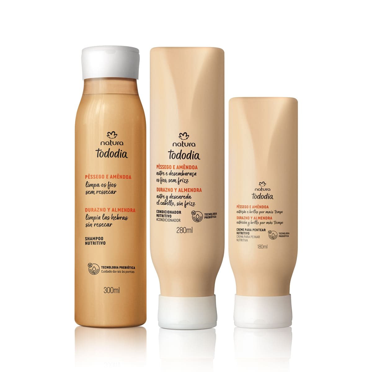 Kit Nutritivo Tododia Pêssego e Amêndoa (3 produtos)