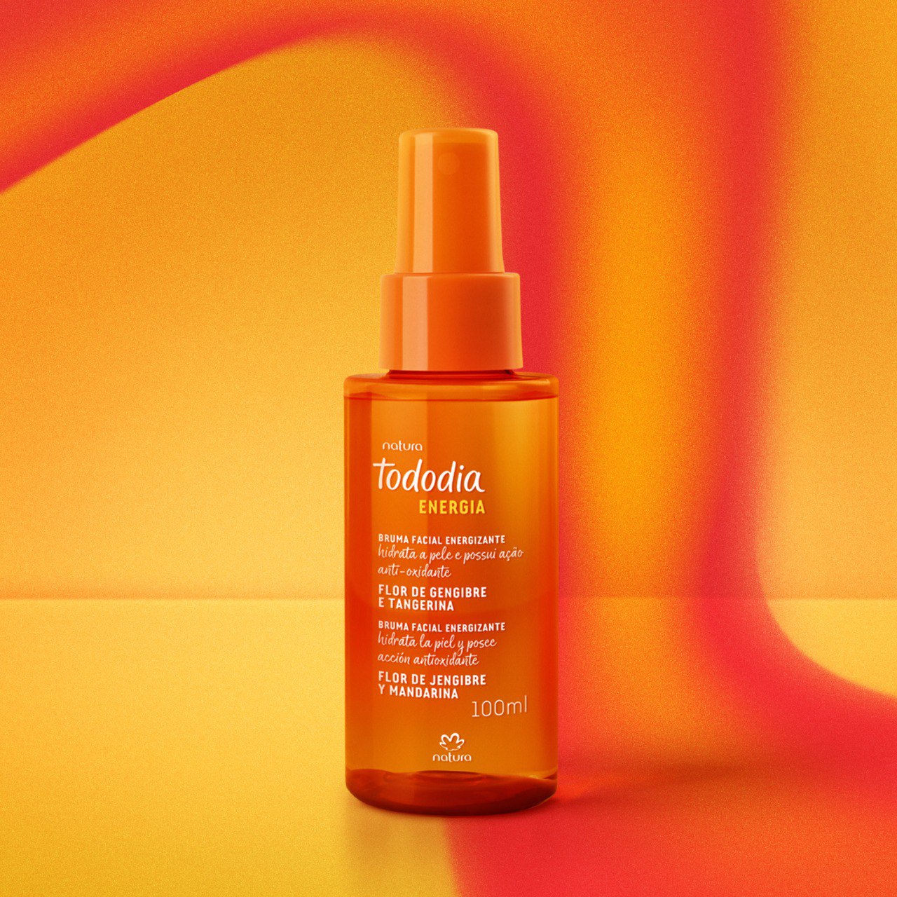 Bruma Facial Energizante Tododia Flor de Gengibre e Tangerina 100 ml