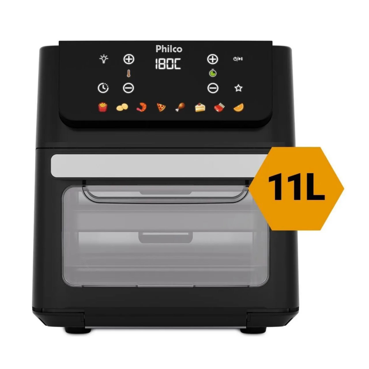 Air Fryer Oven Philco 11l 8 Funções Visor 1800w Paf11b Preto 127v