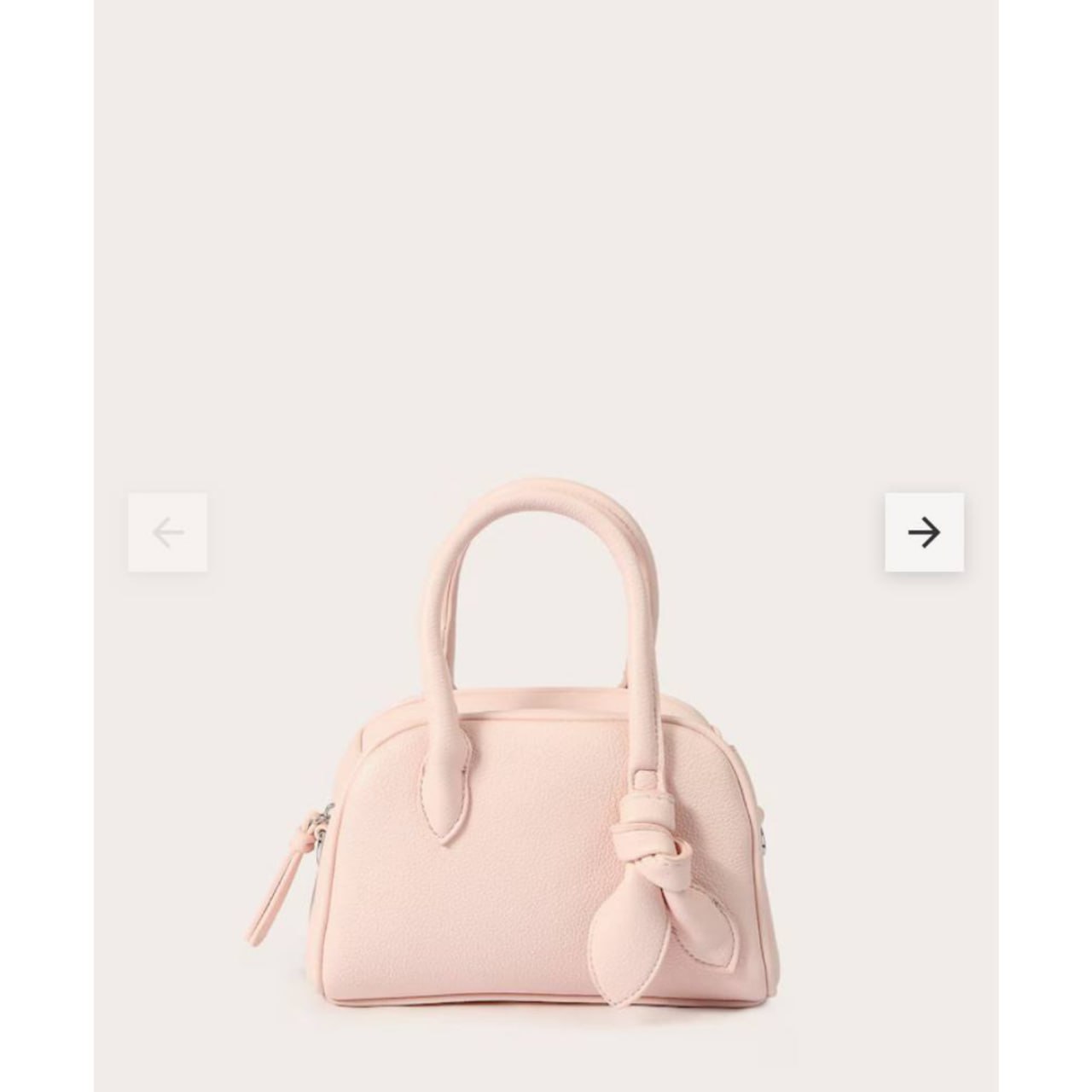 Bolsa feminina crossbody com nó - Rosa Claro