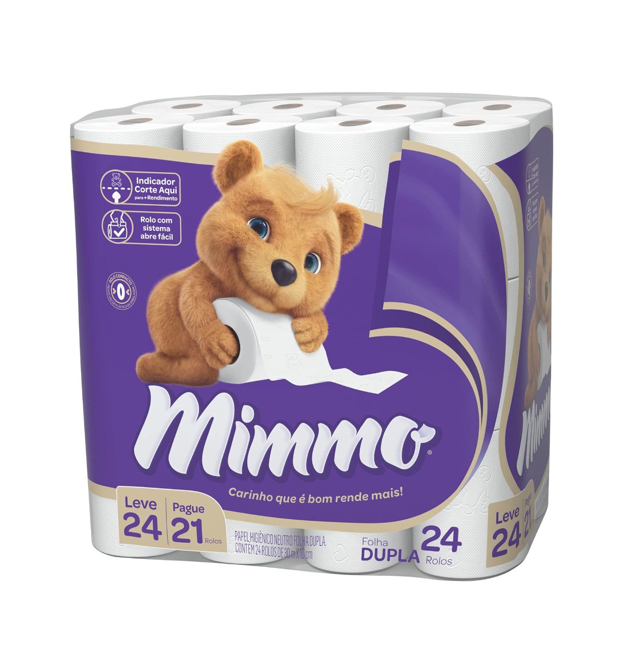 Mimmo Papel Higiênico Folha Dupla